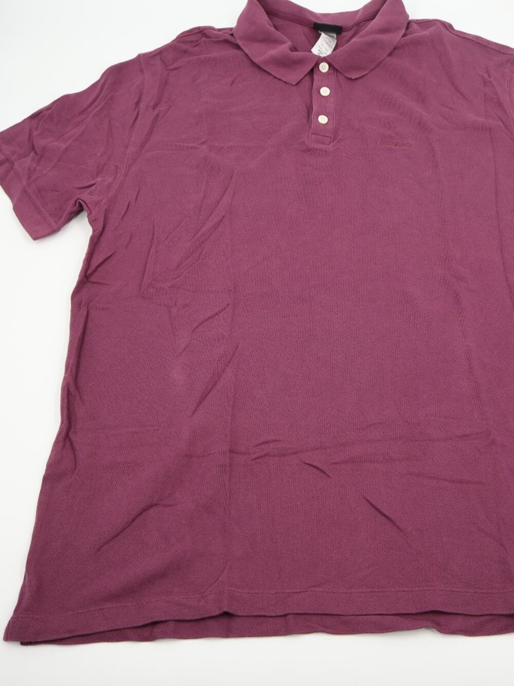 Patagonia Polo Shirt Mens XXL Burgundy Organic Cotton Short Sleeve Pique Logo